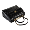 CHANEL Trendy CC Large Top Handle Bag Leder Handtasche Schwarz Second Hand 15149 6