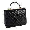 CHANEL Trendy CC Large Top Handle Bag Leder Handtasche Schwarz Second Hand 15149 2