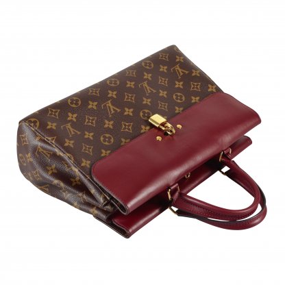 Louis Vuitton Venus Monogram Canvas Leder Handtasche Raisin Bordeaux Rot Second Hand 15042 6