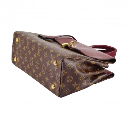 Louis Vuitton Venus Monogram Canvas Leder Handtasche Raisin Bordeaux Rot Second Hand 15042 4