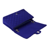 CHANEL Klassische Maxi Single Flap Bag Jersey Handtasche Second Hand Blau 15475 6