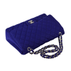 CHANEL Klassische Maxi Single Flap Bag Jersey Handtasche Second Hand Blau 15475 5