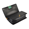 CHANEL Boy Bag Medium Samt Kalbsleder Handtasche Schwarz Gold Second Hand 15715 6
