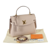 Louis Vuitton Lockme Ever MM Leder Handtasche Greige Second Hand 15835 1