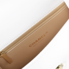 CHANEL Small Carry Chic Top Handle Flap Bag Leder Handtasche Weiß Second Hand 15863 9