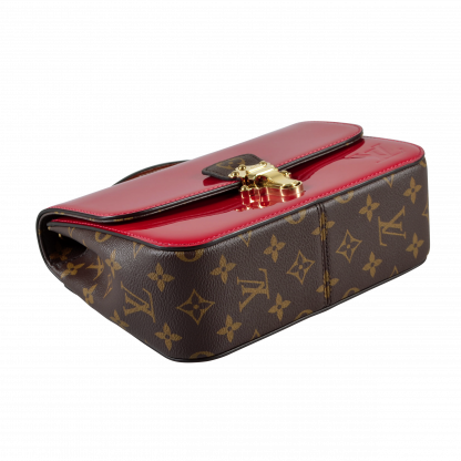 Louis Vuitton Cherrywood BB Vernis Leder Handtasche Rot Second Hand 16061 5