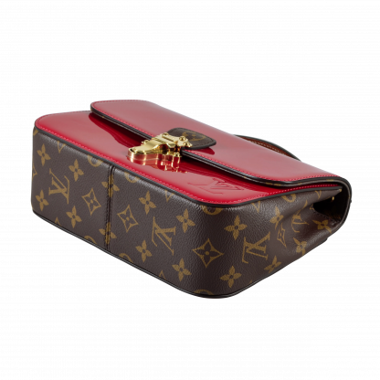 Louis Vuitton Cherrywood BB Vernis Leder Handtasche Rot Second Hand 16061 4