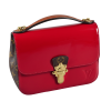 Louis Vuitton Cherrywood BB Vernis Leder Handtasche Rot Second Hand 16061 2
