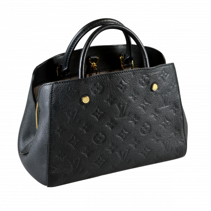 Louis Vuitton Montaigne BB Monogram Empreinte Leder Handtasche Schwarz Second Hand 16269 2