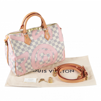 Louis Vuitton Speedy 30 Damier Azur Tahitienne Handtasche Second Hand 16129 1