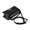 CHANEL Boy Bag Medium Leder Handtasche Schwarz Second Hand 16352 5