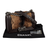 CHANEL Boy Bag Small Goat Hair Handtasche Braun Second Hand 16200 1
