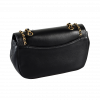 CHANEL Woven Chain Around Flap Bag Leder Handtasche Schwarz Second Hand 16233 3