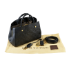 Louis Vuitton Montaigne BB Monogram Empreinte Leder Handtasche Schwarz Second Hand 16269 1