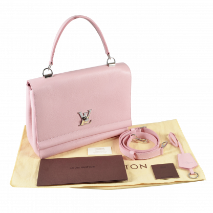 Louis Vuitton Lockme II Leder Handtasche Rose Ballerine Second Hand 16394 1