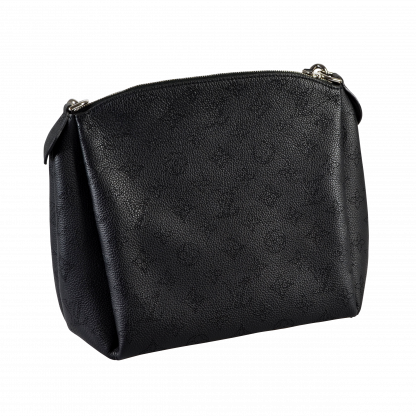 Louis Vuitton Babylone Chain BB Mahina Leder Handtasche Schwarz Second Hand 16373 3