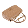 CHANEL Large Subtle Flap Bag Leder Handtasche Braun Second Hand 16534 5