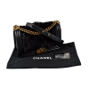 Chanel Boy Calf Hair Medium Flap Bag Leder Handtasche Schwarz Second Hand 16549 1