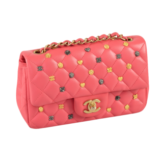 CHANEL Lucky Charm Mini Flap Bag Rosa Leder Handtasche Second Hand 16609 2