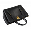 Louis Vuitton Lockmeto Leder Handtasche Schwarz Second Hand 16575 6
