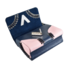 Louis Vuitton Twist MM Epi Leder B. Tweed Handtasche Blau Rosa Second Hand 16671 6