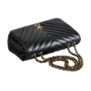CHANEL Chevron Rectangular Mini Flap Bag Leder Handtasche Schwarz Second Hand 16670 5