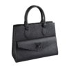Louis Vuitton Lockme Tote PM Leder Handtasche Schwarz Second Hand 16939 2