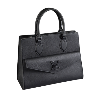 Louis Vuitton Lockme Tote PM Leder Handtasche Schwarz Second Hand 16939 2