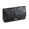 CHANEL 2.55 Reissue Maxi Dobule Flap Bag Schwarz Second Hand 17051 1