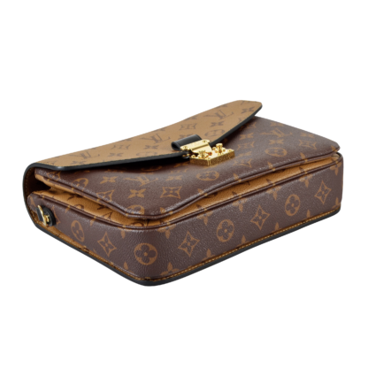 Louis Vuitton Pochette Metis Monogram Reverse Handtasche Braun Second Hand 16802 5