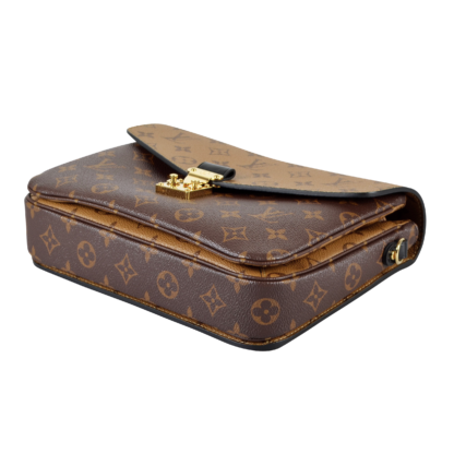 Louis Vuitton Pochette Metis Monogram Reverse Handtasche Braun Second Hand 16802 4