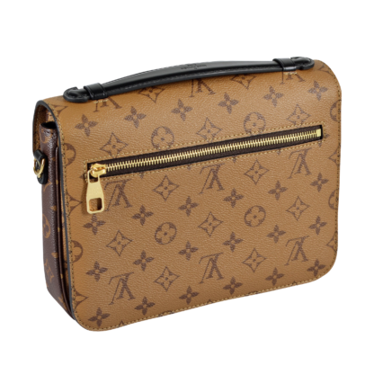 Louis Vuitton Pochette Metis Monogram Reverse Handtasche Braun Second Hand 16802 3