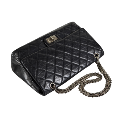 CHANEL 2.55 Reissue Maxi Dobule Flap Bag Schwarz Second Hand 17051 5