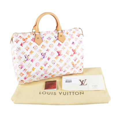 Louis Vuitton Speedy 35 Monogram Aquaralle Watercolor Second Hand 17001 1