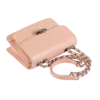 CHANEL Flap Bag Leder Handtasche Beige-Rosa Second Hand 17245 5