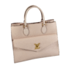 Louis Vuitton Lockme Tote MM Leder Handtasche Greige Second Hand 17592 1