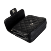 CHANEL Classic Timeless Square Flap Bag Kaviar Leder Handtasche Schwarz Second Hand 17649 6