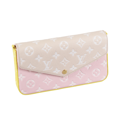 Louis Vuitton Pochette Felicie Monogram Empreinte Leder Bunt Second Hand 17762 1