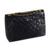 CHANEL Vintage Timeless Maxi Flap Bag Leder Handtasche Schwarz Second Hand 17987 2