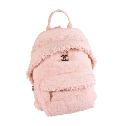 Chanel Rucksack Baumwolle Rosa Second Hand 17976 1