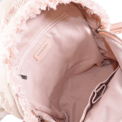 Chanel Rucksack Baumwolle Rosa Second Hand 17976 6