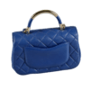 CHANEL Carry Chic Flap Bag Leder Handtasche Dunkelblau Second Hand 18048 2