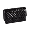 CHANEL 2.55 Mini So Black Leder Handtasche Second Hand 18314 1