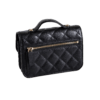 CHANEL Mini Business Affinity Leder Handtasche Schwarz Second Hand 18543 2