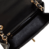 CHANEL Timeless Mini Square Chevron Flap Bag Leder Handtasche Schwarz Second Hand 6