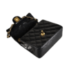 CHANEL Timeless Mini Square Flap Bag Vintage Leder Handtasche Schwarz 19208 6