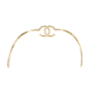 CHANEL 21S Gold Metal CC Haarreif mit Perlen Second Hand 19307 2