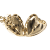CHANEL 22C Giant Heart Medaillon Necklace Halskette Hellgold Second Hand 19385 4