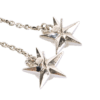 CHANEL 23P Crystal CC Star Ohrringe Silber Smaragd Second Hand 19304 7