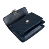 CHANEL Flap Bag Leder Handtasche Dunkelblau Second Hand 19411 6